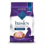 Blue Buffalo? Basics? Skin & Stomach Care Senior Dry Dog Food - Turkey & Potato, 4 lb
