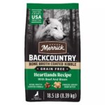 Merrick Backcountry Grain Free Bone Broth Coated Kibble Adult Dog Dry Food - Natural, Beef & Bison